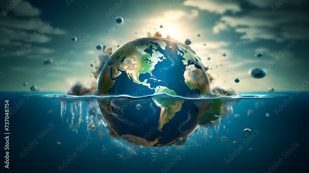 Fototapeta premium World Water Day realities and ecosystems