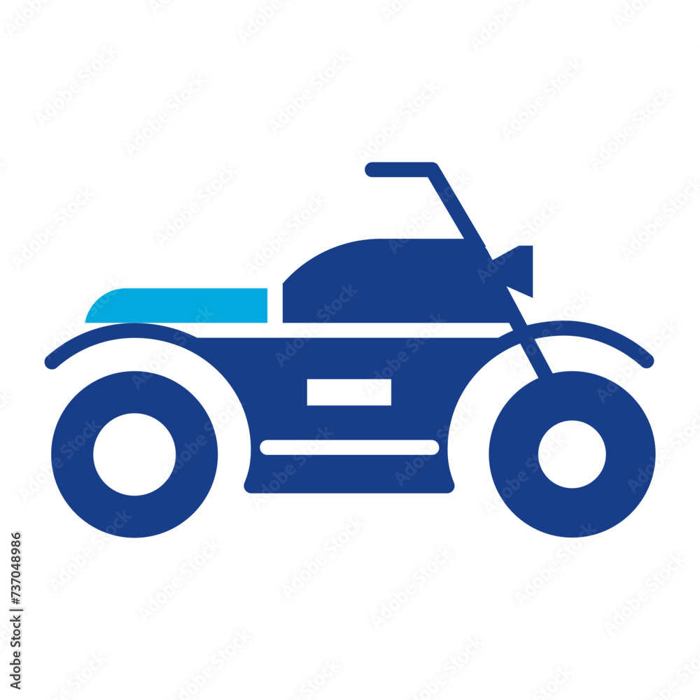 Motorcycle icon vector image. Can be used for Fathers Day.
