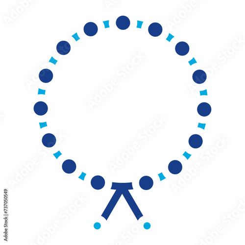 Pilgrim Bracelet icon vector image. Can be used for Hajj Pilgrimage.