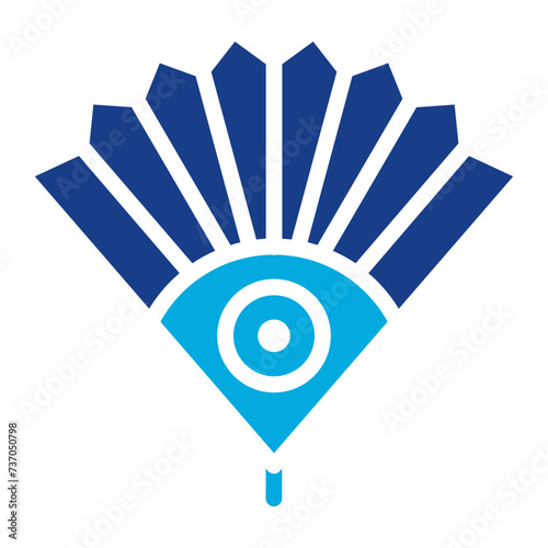 Hand Fan icon vector image. Can be used for Hajj Pilgrimage.