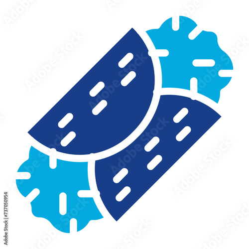 Cannoli icon vector image. Can be used for Italy.
