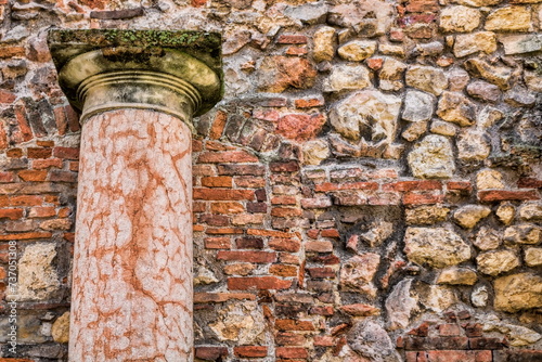 Obraz na płótnie dorische säule am teatro olimpico in vicenza, italien w salonie