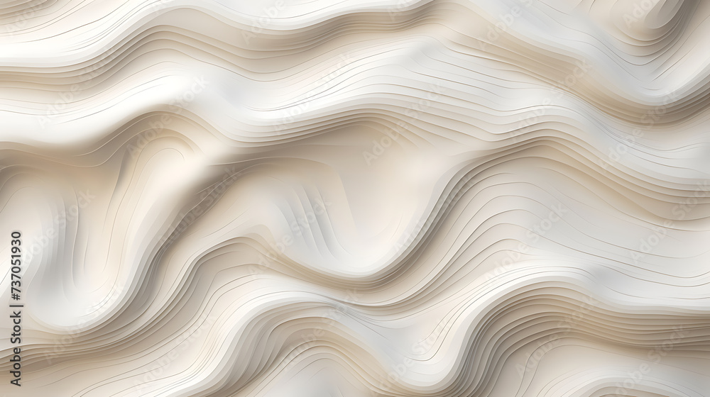 Abstract paper cut Topographic texture, canyon map light relief texture background