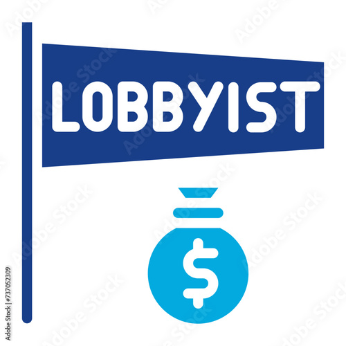 Sleazy Lobbyist icon vector image. Can be used for Corruption.