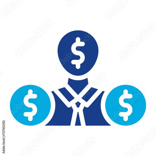 Corrupt Businessman icon vector image. Can be used for Corruption.