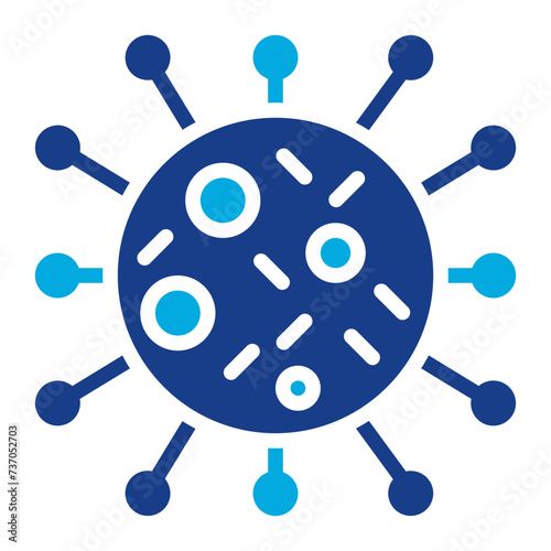 Virus Cell icon vector image. Can be used for Infectious Diseases.