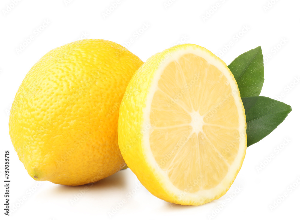 Lemons isolated on a white background