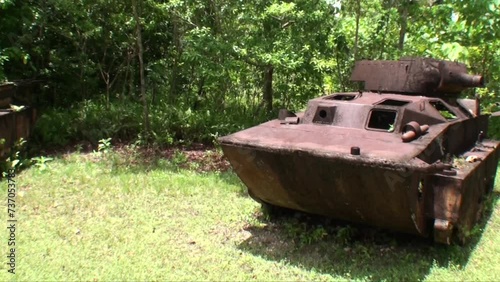 Two Japanese World War II tank relicts in Peleliu Palau photo