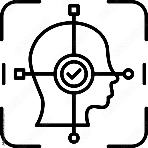 Facial Recognition Icon