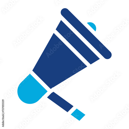 Bullhorn icon vector image. Can be used for Rugby.