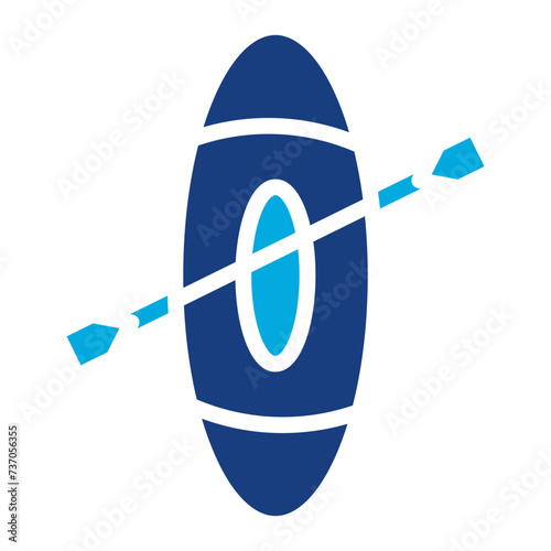 Paddles icon vector image. Can be used for Ocean.