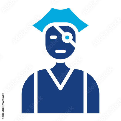 Pirate icon vector image. Can be used for Ocean.