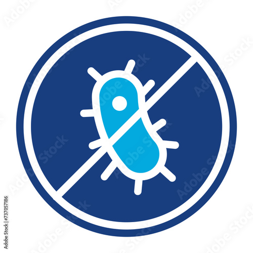 Antibacterial Fabric icon vector image. Can be used for Fabric Features.