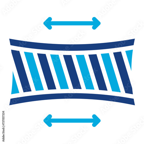 Fabric Elasticity icon vector image. Can be used for Fabric Features. photo