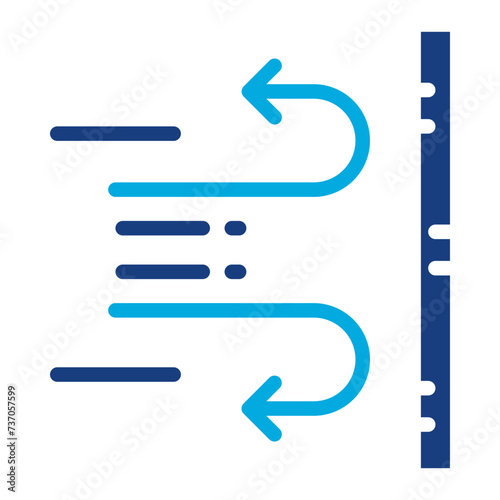 Windproof Fabric icon vector image. Can be used for Fabric Features.