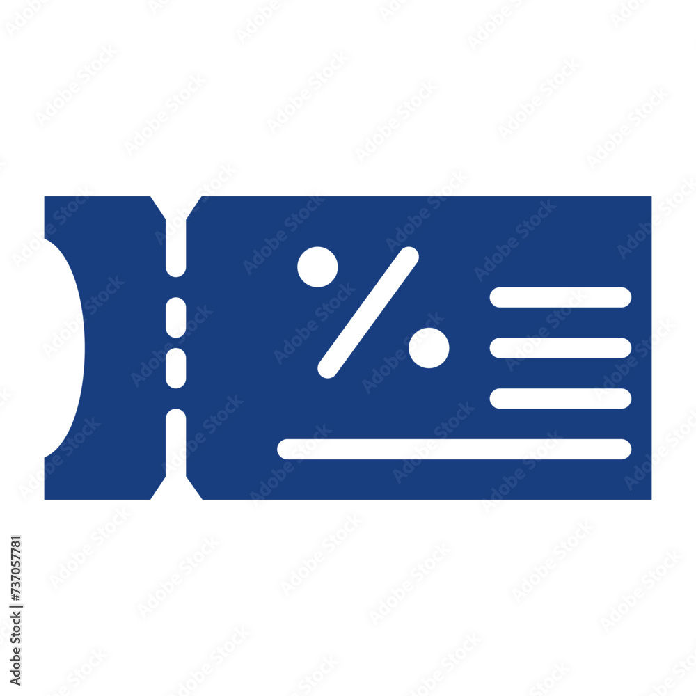 Discount Coupons icon vector image. Can be used for Supermarket.