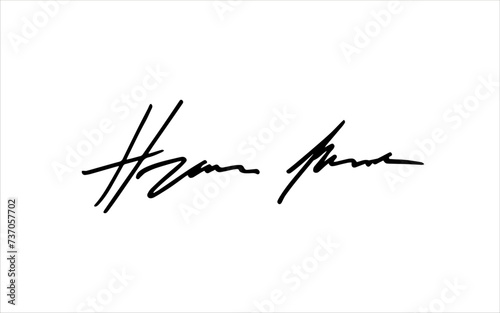 Unique invented signatures for business documents  for business  for designs. Vector illustration.