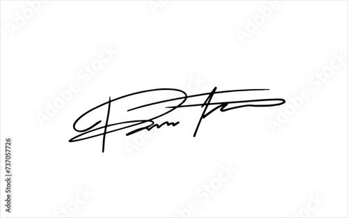 Unique invented signatures for business documents, for business, for designs. Vector illustration.