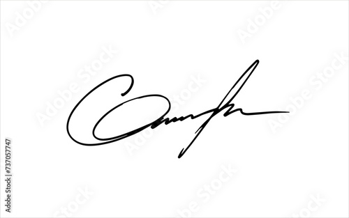 Unique invented signatures for business documents, for business, for designs. Vector illustration.