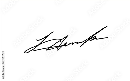 Unique invented signatures for business documents, for business, for designs. Vector illustration.