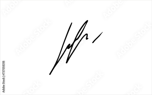 Unique invented signatures for business documents, for business, for designs. Vector illustration.