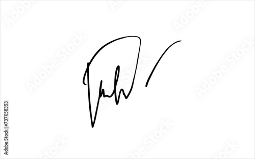 Unique invented signatures for business documents, for business, for designs. Vector illustration.