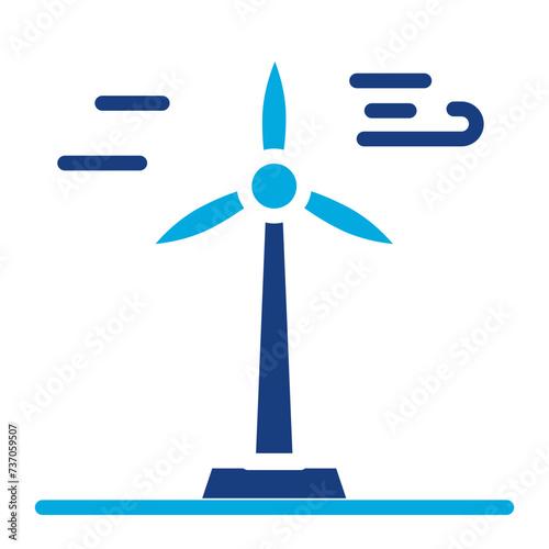 Wind Turbine icon vector image. Can be used for Manufacturing.