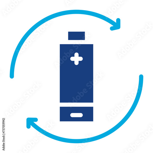 Recharge Battery icon vector image. Can be used for Battery and Power.
