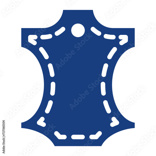 Leather icon vector image. Can be used for Shoemaker.