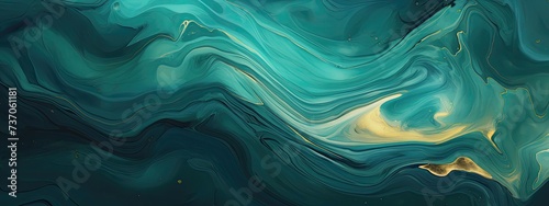 amazing aesthetic wallpaper, retro style, liquid marble, isolated color, teal and dark green, wavecore photo