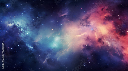 Galaxy cosmos abstract © Black