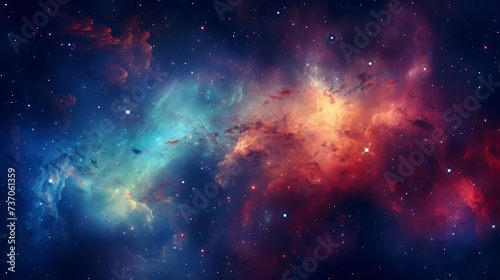 Galaxy cosmos abstract