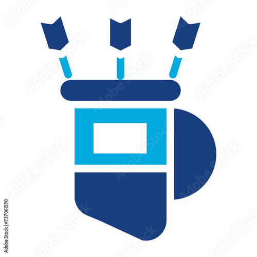 Quiver icon vector image. Can be used for Archery.