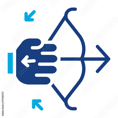 Tension icon vector image. Can be used for Archery.