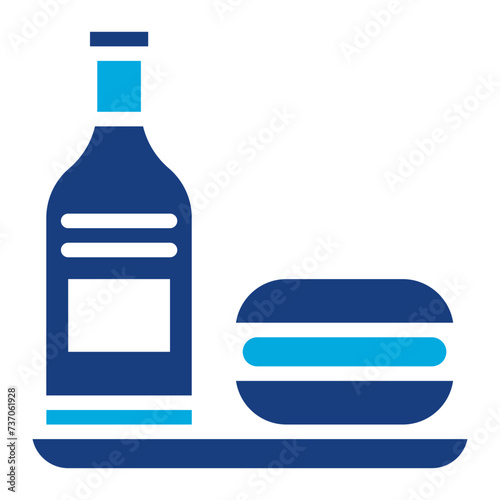 Food and Beer icon vector image. Can be used for Oktoberfest.