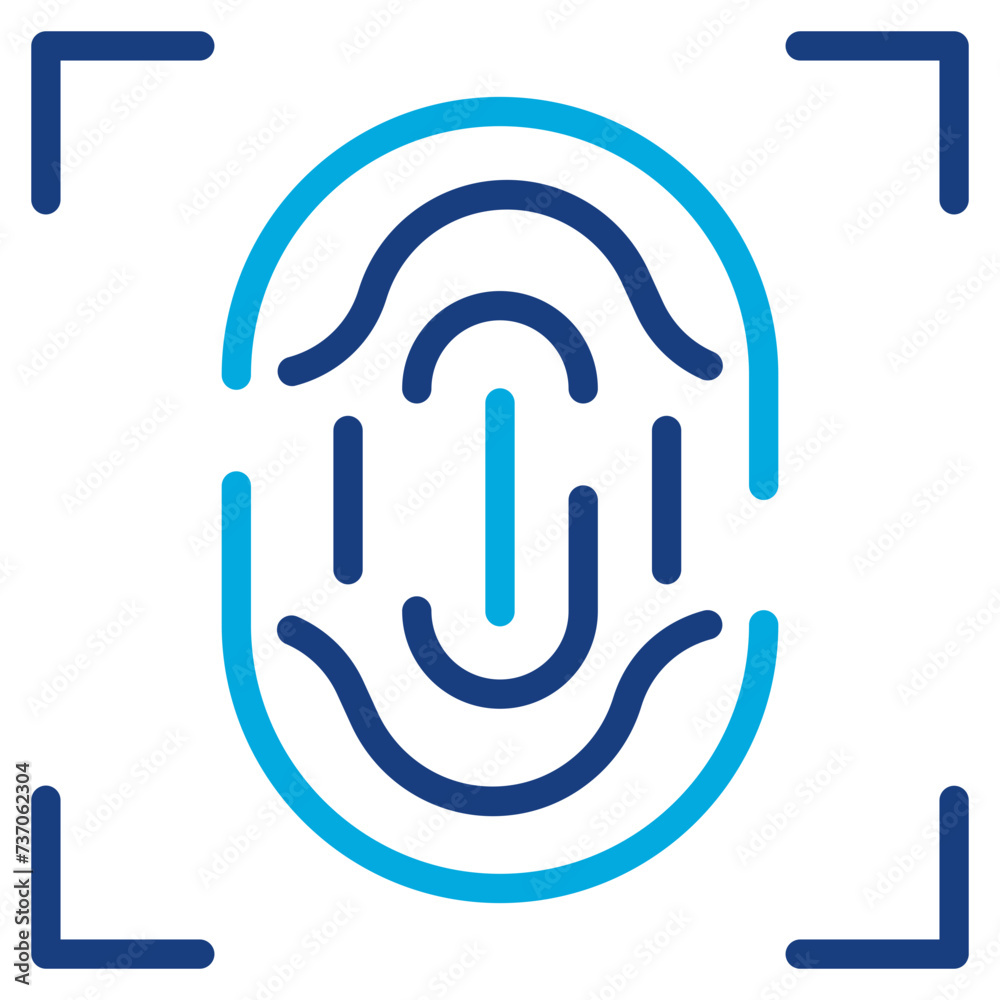 Biometric icon vector image. Can be used for Biometrics. Biometric icon vector image. Can be used for Biometrics.