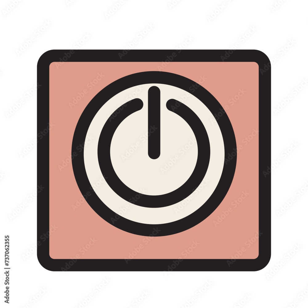 Electricity Off On On Button Power Shutdown Switch Filled Outline Ocon Electricity Off On On Button Power Shutdown Switch Filled Outline Ocon