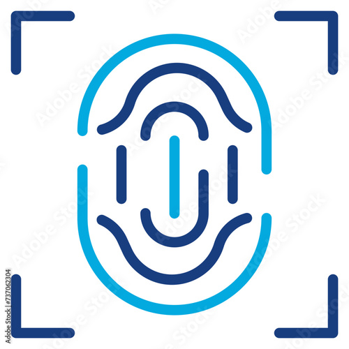 Biometric icon vector image. Can be used for Biometrics.