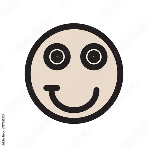 Emoji Emoticon Face Feeling Smile Smiley Smirking Filled Outline Ocon