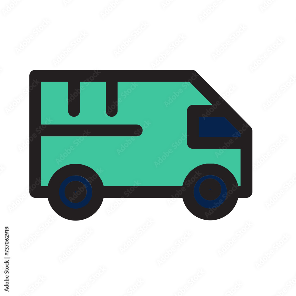 Car Holiday Tourism Transportation Travel Vehicle Filled Outline Icon