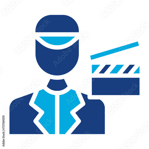 Film Director icon vector image. Can be used for Diversity.