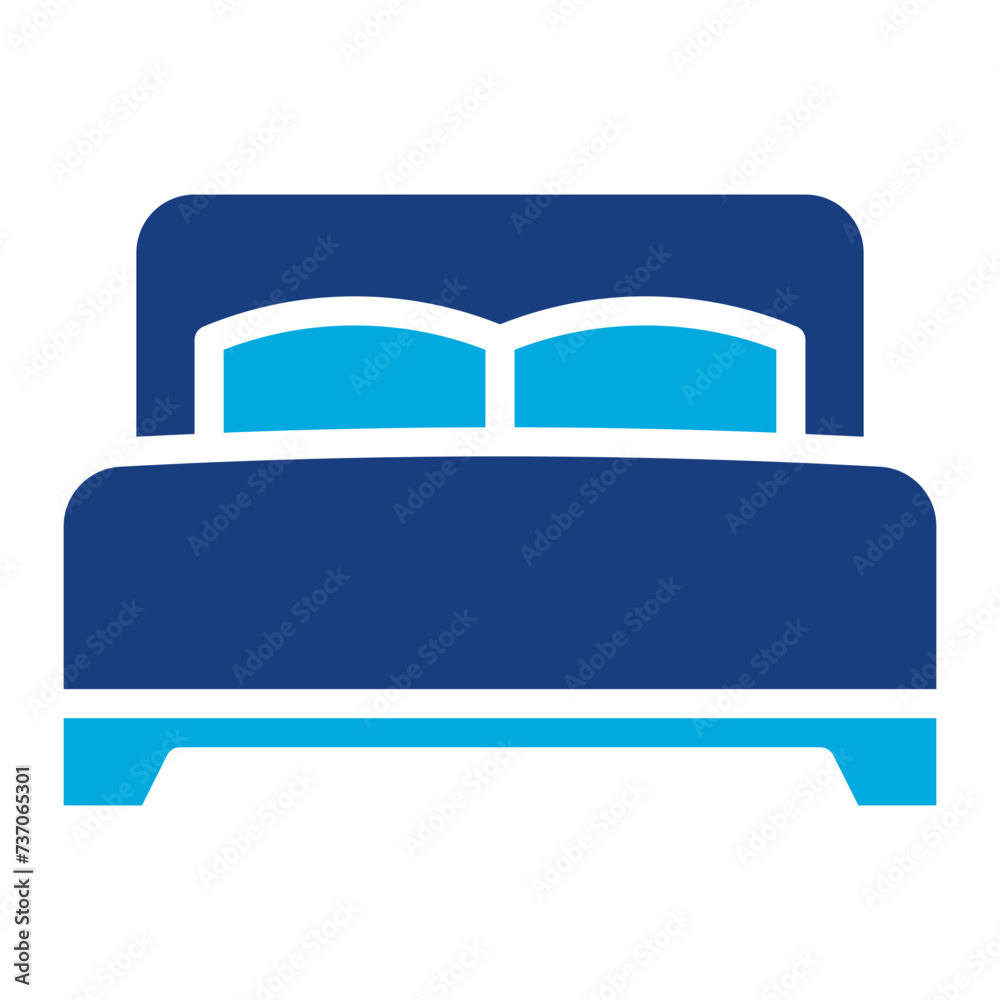 Bed icon vector image. Can be used for Luxury. Bed icon vector image. Can be used for Luxury.