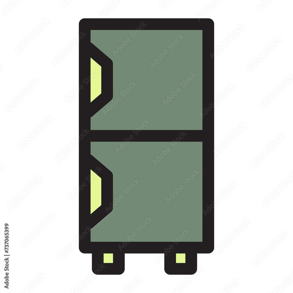 Box Food Fridge Ice Kitchen Refrigerator Vegetable Filled Outline Icon Box Food Fridge Ice Kitchen Refrigerator Vegetable Filled Outline Icon