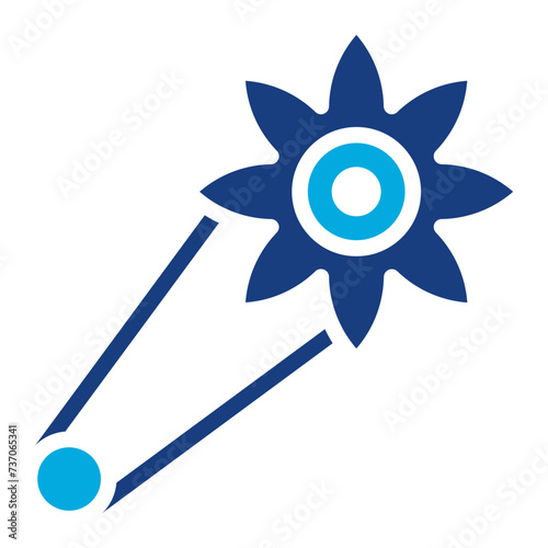Brooch icon vector image. Can be used for Luxury.