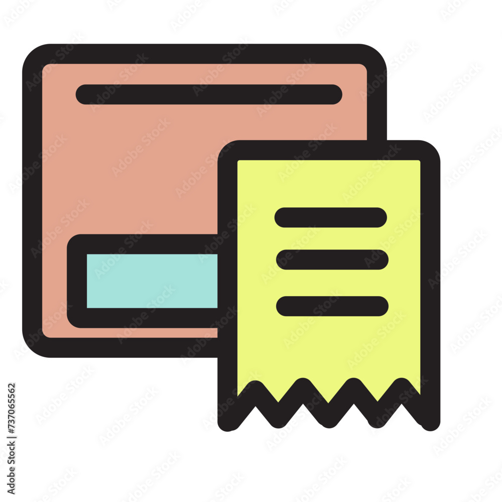 Atm Banking Cash Receipt Transaction Withdrawal Filled Outline Icon Atm Banking Cash Receipt Transaction Withdrawal Filled Outline Icon