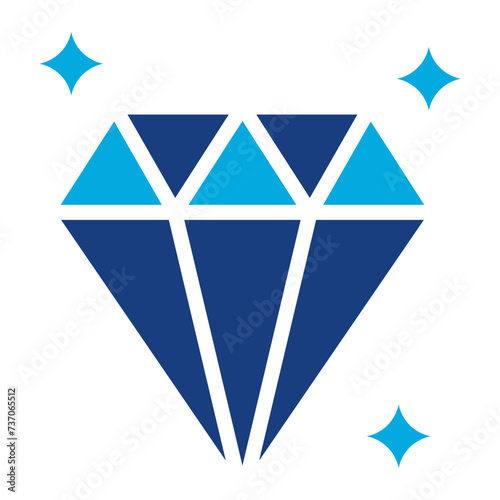 Diamond icon vector image. Can be used for Luxury.