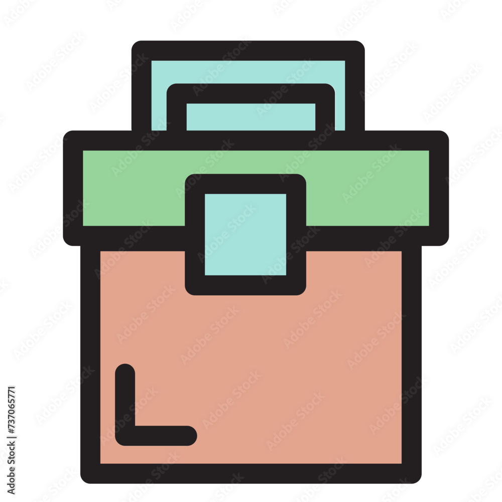 Bag Briefcase Case Office Portfolio Filled Outline Icon Bag Briefcase Case Office Portfolio Filled Outline Icon