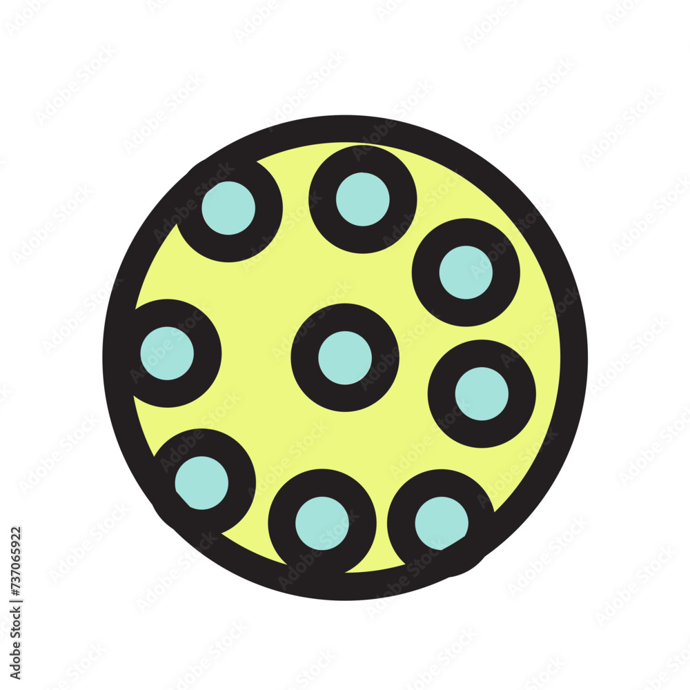 Ball Floorball Game Match Play Sport Filled Outline Icon