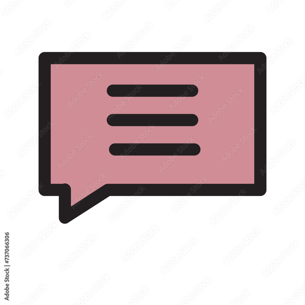 Alert Bubble Chat Message Notification Filled Outline Icon Alert Bubble Chat Message Notification Filled Outline Icon
