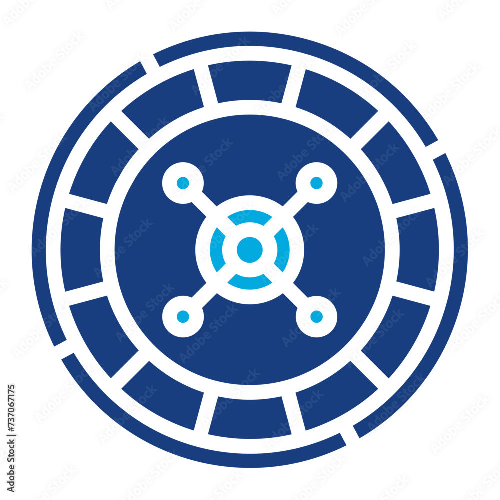 Lottery Wheel icon vector image. Can be used for Casino. Lottery Wheel icon vector image. Can be used for Casino.